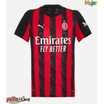 Camiseta AC Milan Strahinja Pavlovic #31 Primera Equipación para mujer 2025-26 manga corta